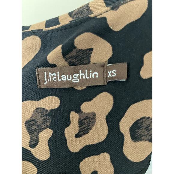 J. McLaughlin Sophia Dress in Sahara Print Stretch Wrinkle Resistant Size XS - Picture 4 of 7